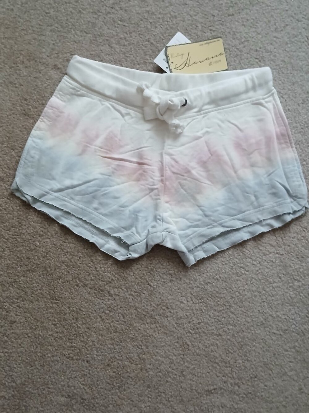 Womens Vintage Havana Tie Dye Shorts